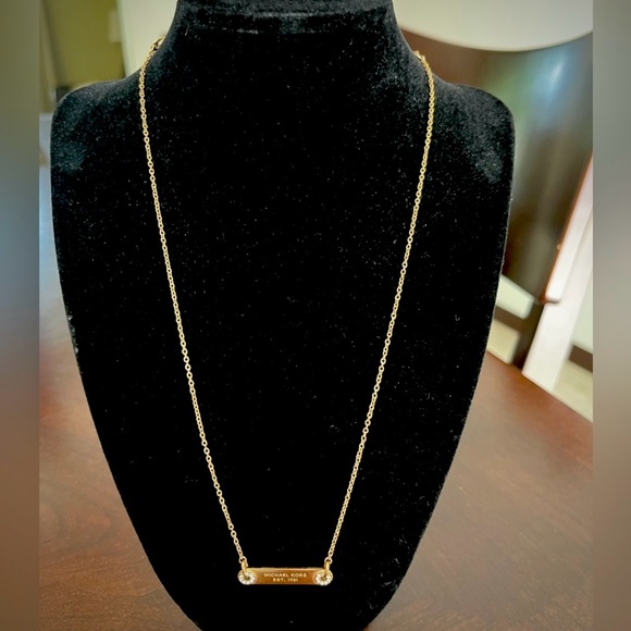 Michael Kors Gold Bar Necklace - Picture 2 of 4